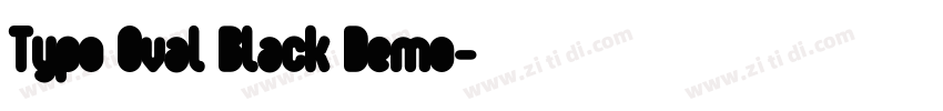 Typo Oval Black Demo字体转换